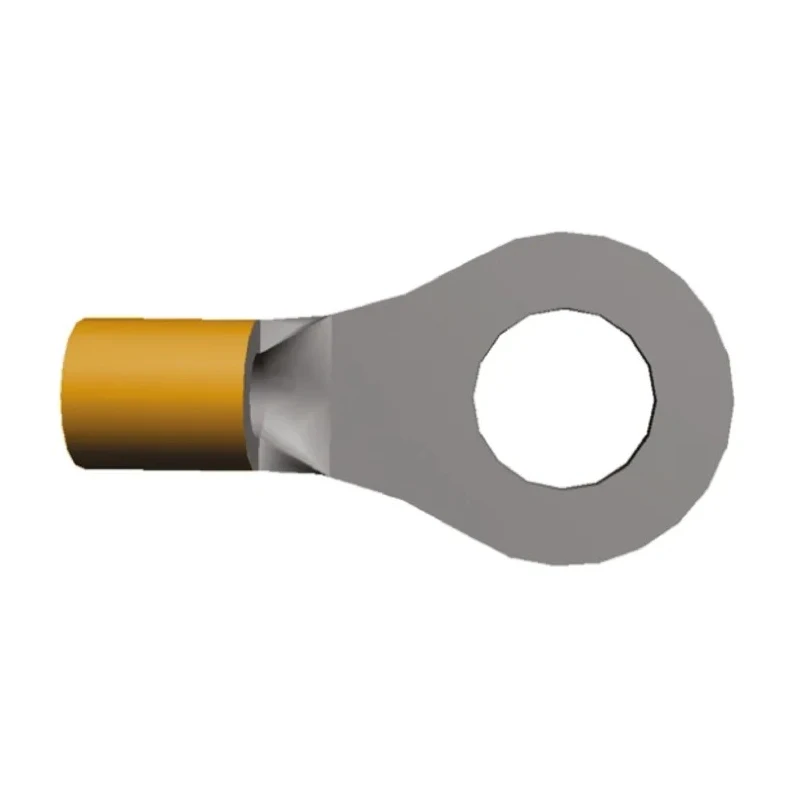 TE Connectivity STRATO-THERM Uninsulated Ring Terminal M4 Stud Size 16 AWG 14 AWG Wire Size 322334