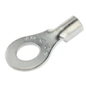 TE Connectivity STRATO-THERM Uninsulated Ring Terminal M6 Stud Size 12 AWG to 10 AWG Copper Nickel Plated 323063