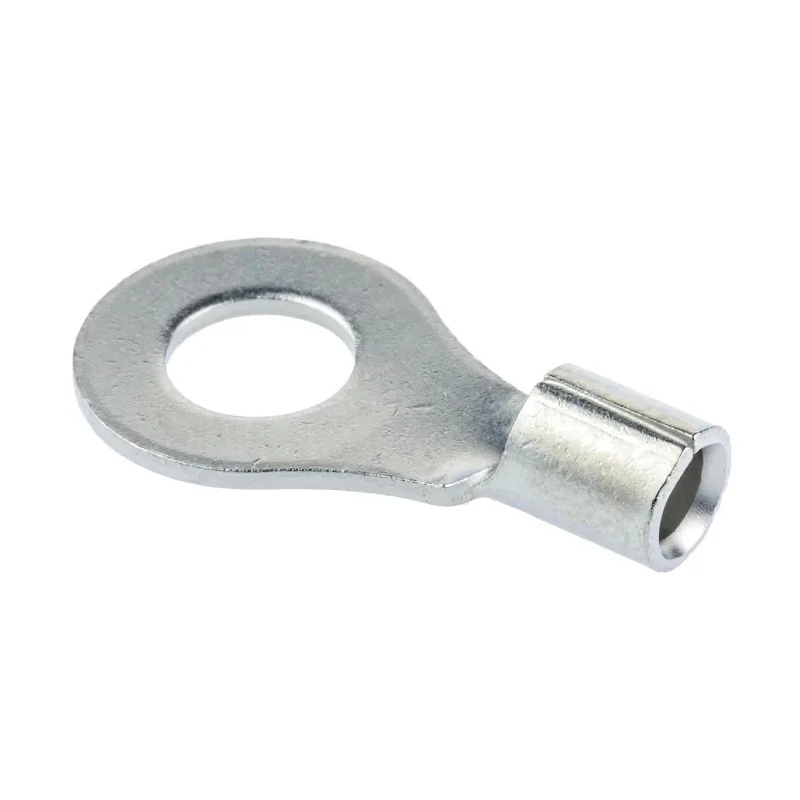 TE Connectivity STRATO-THERM Uninsulated Ring Terminal M6 Stud Size 12 AWG to 10 AWG Copper Nickel Plated 323063