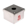 RS PRO Stainless Steel Push Button Enclosure 1 Hole 22 mm Diameter 161-1521