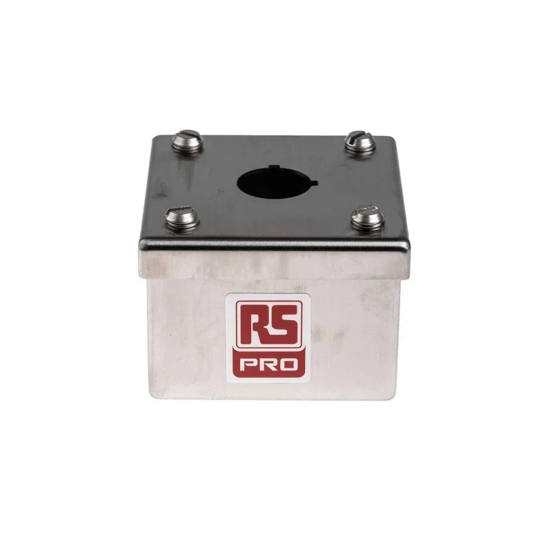 RS PRO Stainless Steel Push Button Enclosure 1 Hole 22 mm Diameter 161-1521