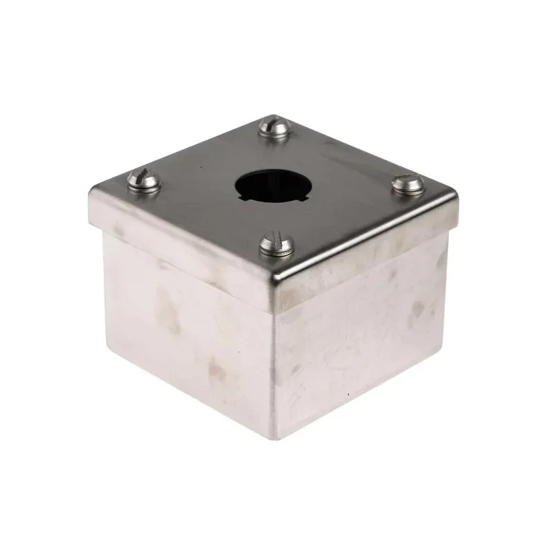 RS PRO Stainless Steel Push Button Enclosure 1 Hole 22 mm Diameter 161-1521