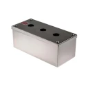 RS PRO Stainless Steel Push Button Enclosure 3 Hole 22 mm Diameter United Kingdom 100mm x 85mm x 220mm IP66 IP69K UL 161-1523