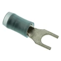 TE Connectivity PIDG Insulated Fork Terminal 16 AWG to 14 AWG M4 Stud Size Nylon Blue 130531