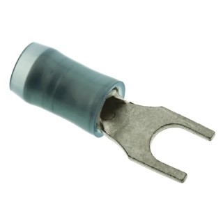 TE Connectivity PIDG Insulated Fork Terminal 16 AWG to 14 AWG M4 Stud Size Nylon Blue 130531