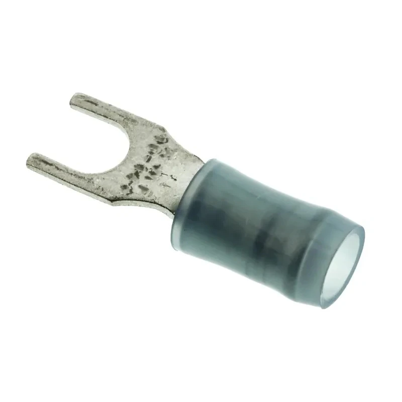 TE Connectivity PIDG Insulated Fork Terminal 16 AWG to 14 AWG M4 Stud Size Nylon Blue 130531
