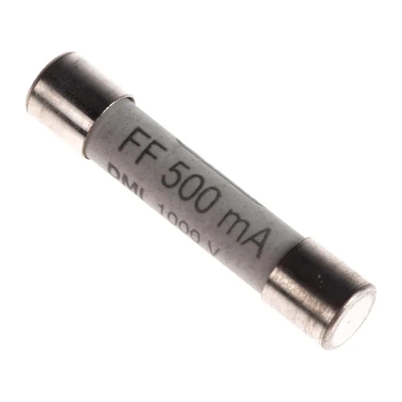 RS PRO 500mA 1kV Multimeter Fuse 6.3 mm Diameter 32 mm Length 50kA Breaking Capacity 161-1530