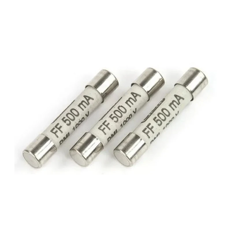 RS PRO 500mA 1kV Multimeter Fuse 6.3 mm Diameter 32 mm Length 50kA Breaking Capacity 161-1530