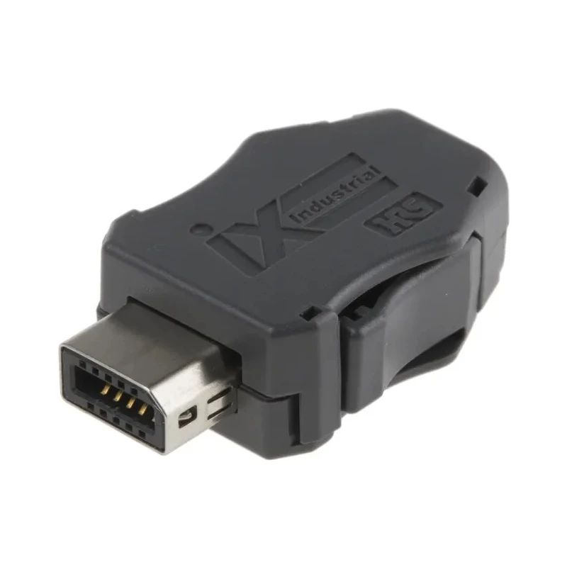 Hirose IX Industrial Series IX Industrial Connector Male Cable Shielded Straight 1 Port 10 Way IX40G-A-10S-CV(7.0)