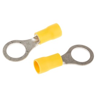 TE Connectivity PIDG Insulated Ring Terminal M8 Stud Size 12 AWG 10 AWG Wire Size Yellow 35111