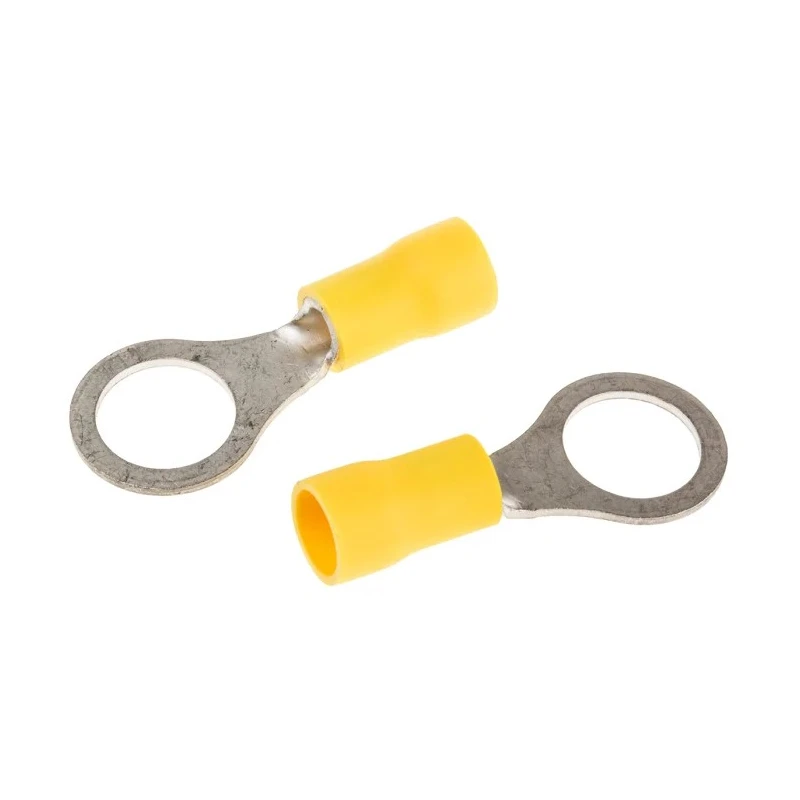 TE Connectivity PIDG Insulated Ring Terminal M8 Stud Size 12 AWG 10 AWG Wire Size Yellow 35111