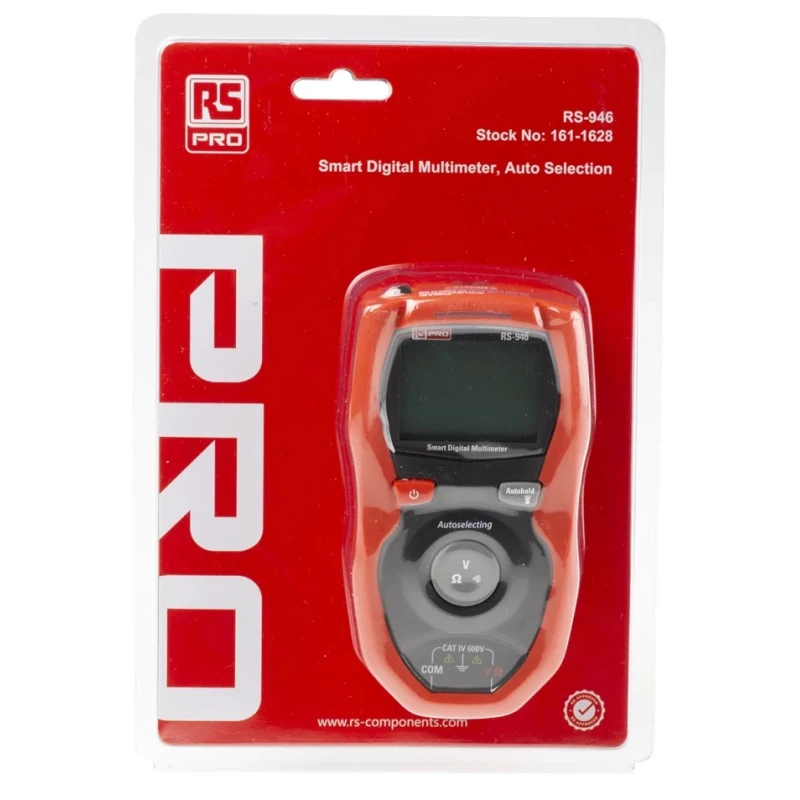 RS PRO Handheld Multimeter True RMS 600 V AC LCD Display RS-946