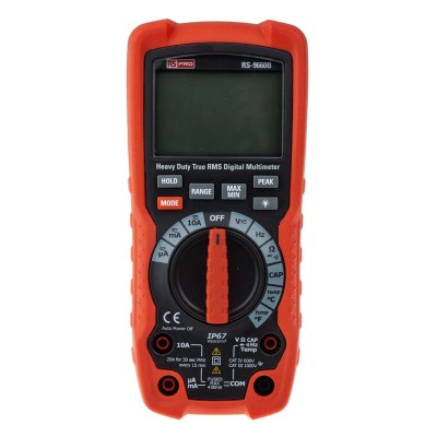 RS PRO Handheld Multimeter True RMS 10 A AC, 10 A DC, 1 kV AC RS-9660B