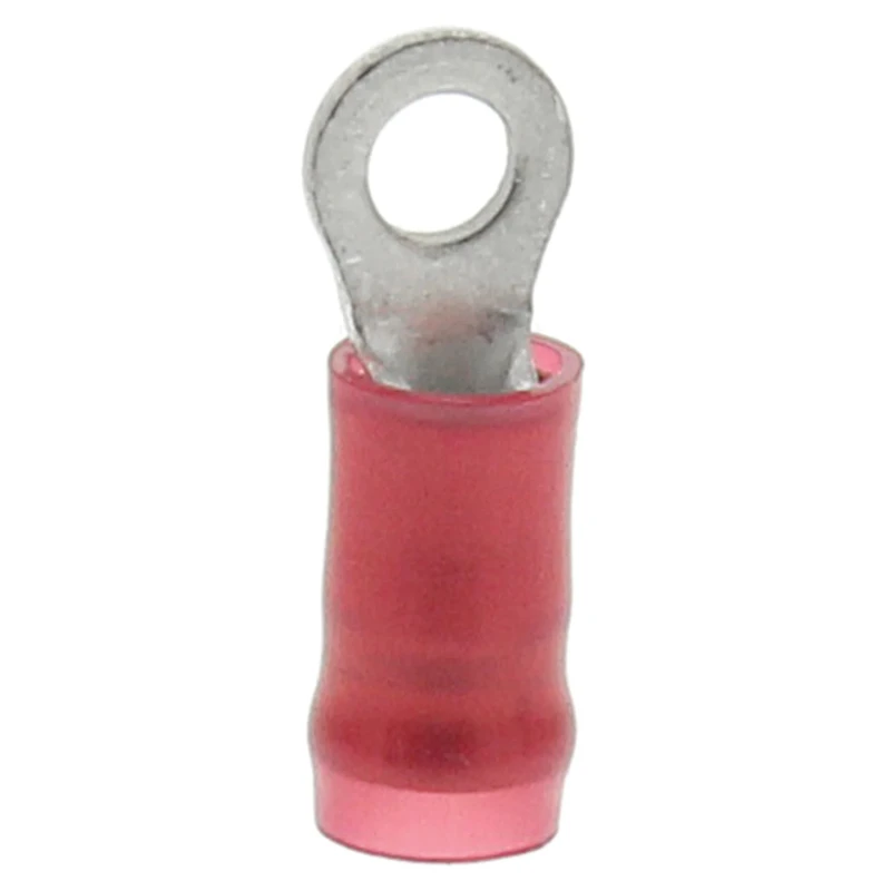 TE Connectivity PIDG Insulated Ring Terminal M2.5 Stud Size 22 AWG 16 AWG Wire Size Red 31880
