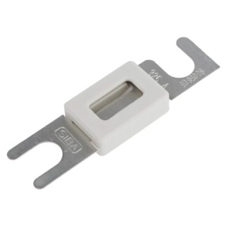 SIBA 325A White Car Fuse 80V DC, Virtual Pre-Arcing Time, Dimensions 31.8x22x10mm 9005805.325