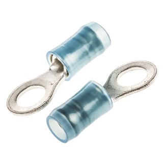 TE Connectivity PIDG Insulated Ring Terminal M5 Stud Size 16 AWG 14 AWG Wire Size Blue 130090