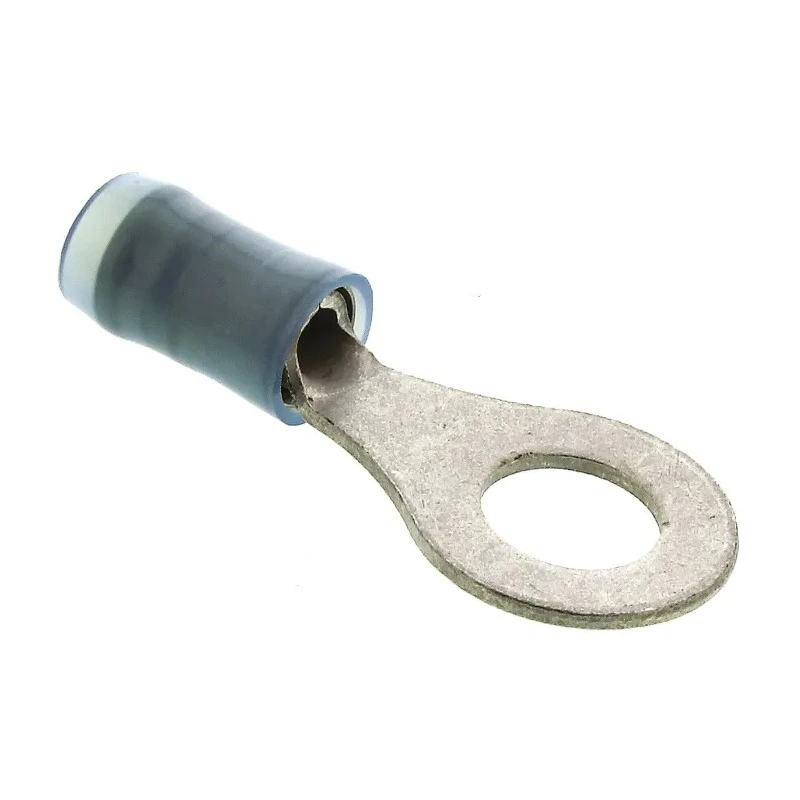 TE Connectivity PIDG Insulated Ring Terminal M6 Stud Size 16 AWG to 14 AWG Wire Size Blue 130114