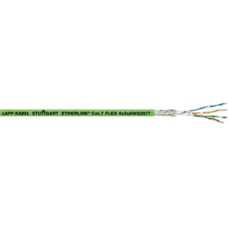 Lapp Cat7 Ethernet Cable 100 m Green Unterminated S/FTP Polyurethane 125V 