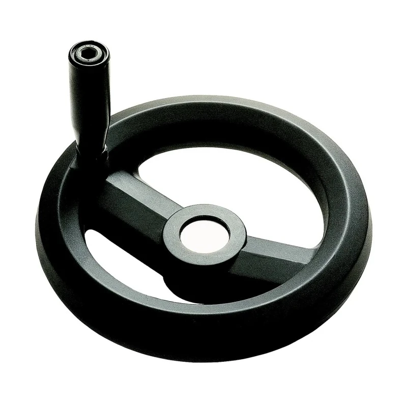 RS PRO Black Technopolymer Revolving Handle Two Spoke Hand Wheel 126 mm Diameter 161-1992