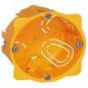 Legrand Batibox Yellow Plastic Back Box, NF Fixing Standard, /IP20/IP54 Rated, Flush and Surface Mount, 1 Gang 67x67x50 IP55