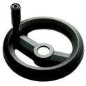 RS PRO Black Fibreglass Reinforced Technopolymer Hand Wheel, 160 mm Diameter 161-1997