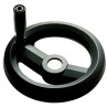 RS PRO Black Fibreglass Reinforced Technopolymer Hand Wheel, 160 mm Diameter 161-1997