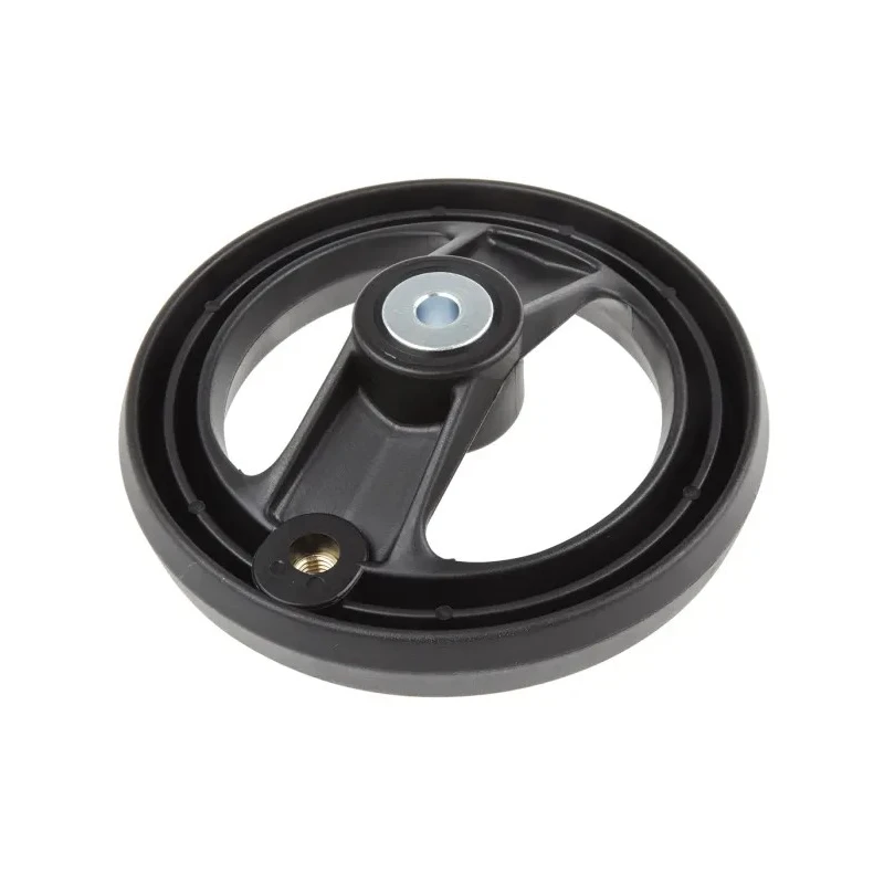 RS PRO Black Fibreglass Reinforced Technopolymer Spoked Revolving Handle Hand Wheel, 160mm Diameter 161-1994