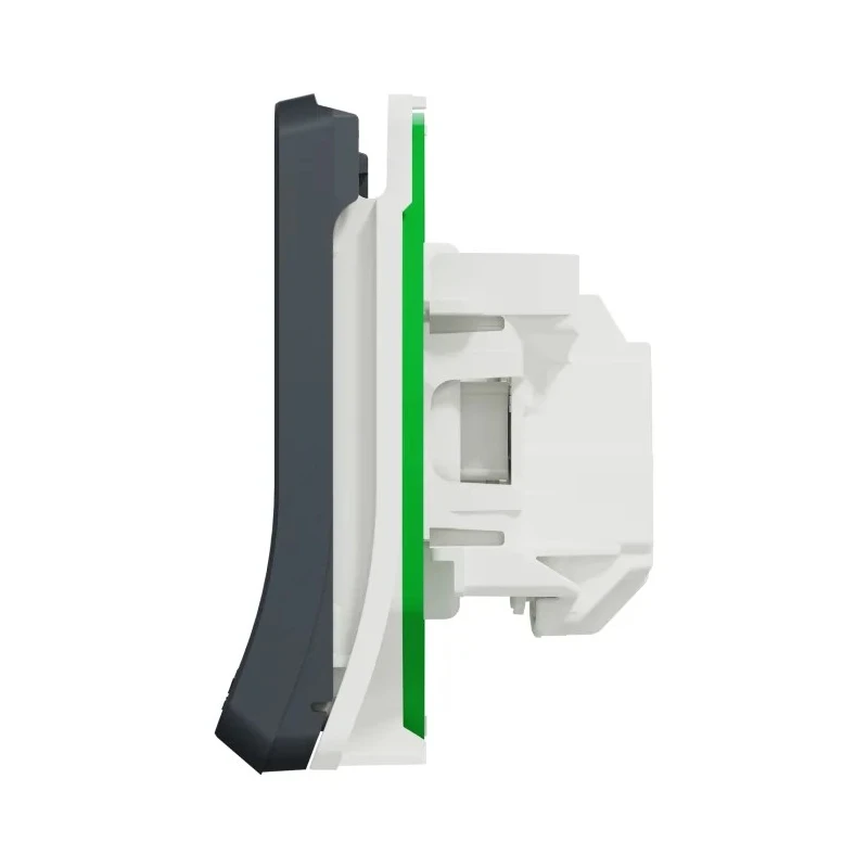 Schneider Electric 16A Grey 1 Gang Plug Socket Mureva Styl Indoor & Outdoor Type E - French MUR36133