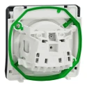 Schneider Electric 16A Grey 1 Gang Plug Socket Mureva Styl Indoor & Outdoor Type E - French MUR36133