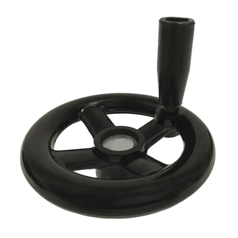 RS PRO Black Phenoplast Four Spoke Revolving Handle Hand Wheel 200 mm Diameter 161-2030