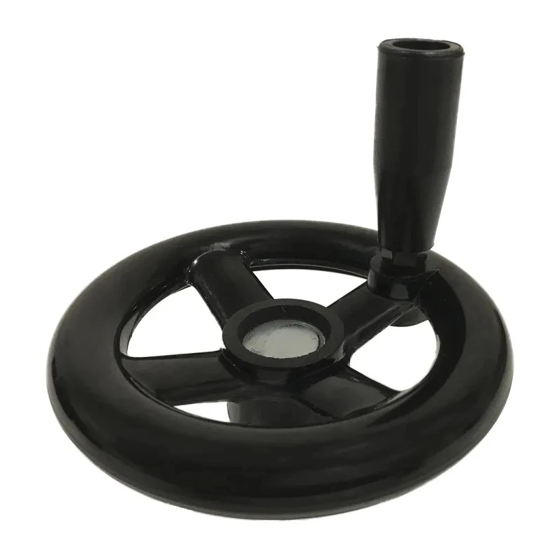 RS PRO Spoked Black Revolving Hand Wheel 160 mm Diameter, Phenoplast Material 161-2029