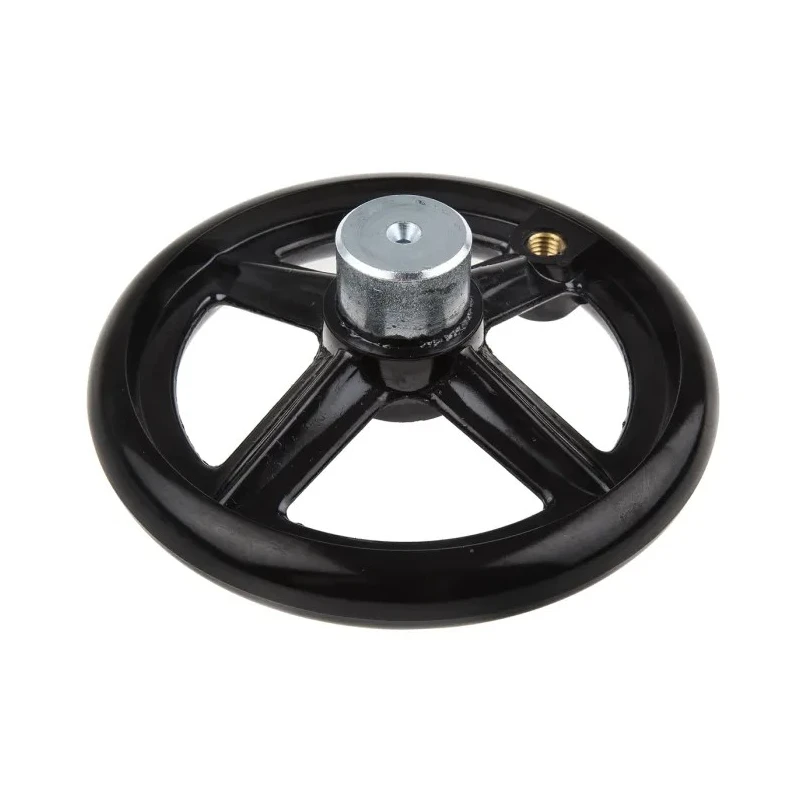 RS PRO Spoked Black Revolving Hand Wheel 160 mm Diameter, Phenoplast Material 161-2029