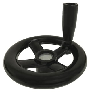 RS PRO Black Spoked Revolving Hand Wheel 250 mm Diameter 161-2031