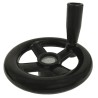 RS PRO Black Spoked Revolving Hand Wheel 250 mm Diameter 161-2031