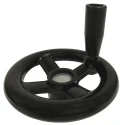 RS PRO Black Phenoplast Four Spoke Revolving Handle Hand Wheel 300 mm Diameter 161-2032