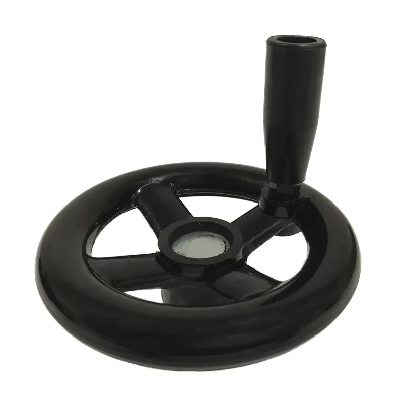 RS PRO Black Phenoplast Four Spoke Revolving Handle Hand Wheel 300 mm Diameter 161-2032