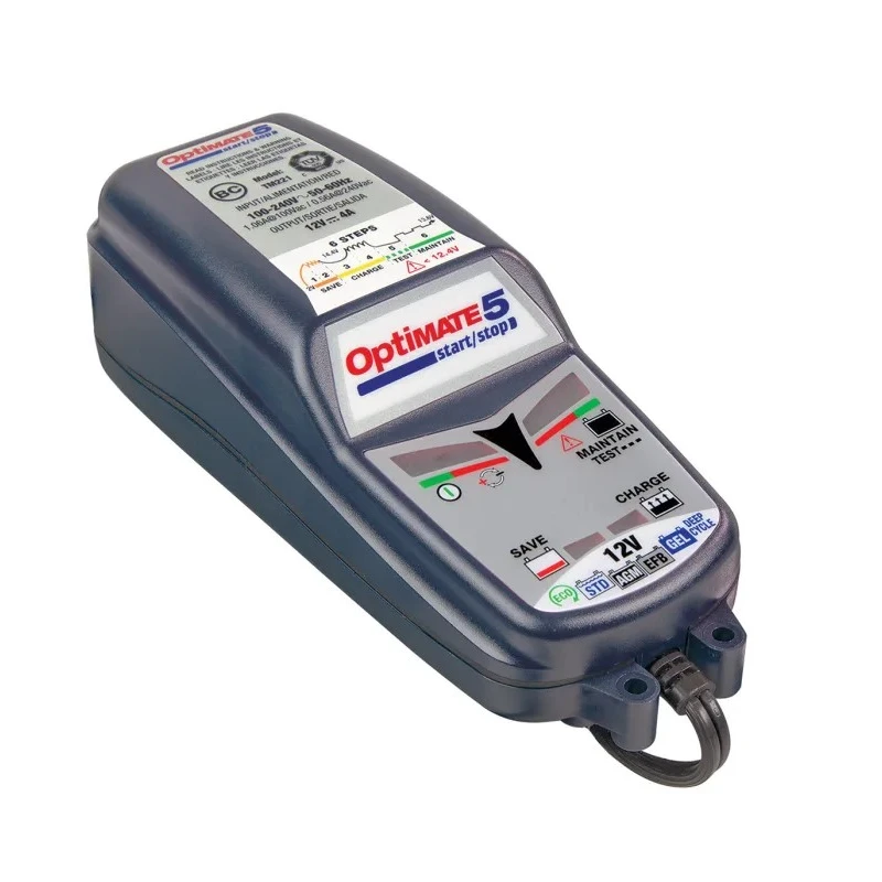 TecMate 12V 4A 6-Stage Automotive Lead Acid Battery Charger Optimate 5 TM230