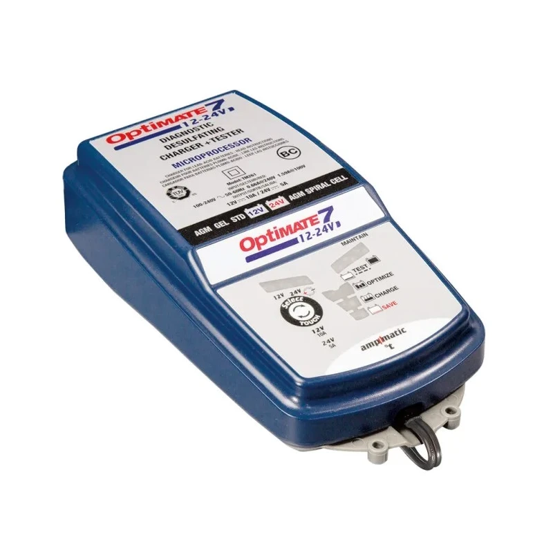 TecMate OptiMate 7 Automotive Battery Charger Lead Acid 12V/24V 10A TM260