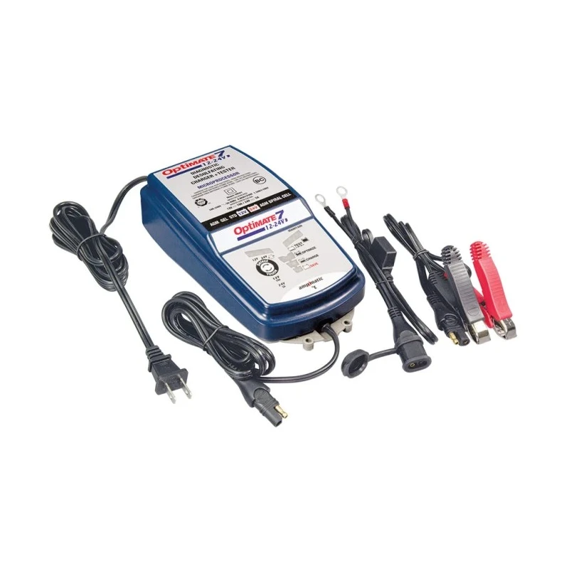 TecMate OptiMate 7 Automotive Battery Charger Lead Acid 12V/24V 10A TM260