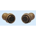 Glenair IT Copper Alloy Straight 24 Way Cable MIL Spec Circular Connector 200, 250V ac 41A IT3106A24-28PPHM22F7