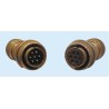 Glenair IT Copper Alloy Straight 24 Way Cable MIL Spec Circular Connector 200, 250V ac 41A IT3106A24-28PPHM22F7