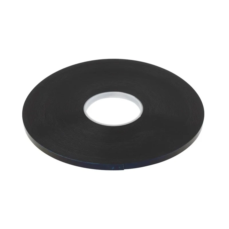 Hi-Bond Hi-PORSEAL Black Double Sided Nano-Cell Polyurethane Foam Tape 9mm x 33m, 1.2 mm Thick HPS120B