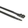 SES Sterling Cable Tie, Black Polyamide 12, 265 mm Length x 9 mm Width, UV Resistant, Tensile Strength 510N 01890125010