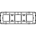 Legrand 3 Gang Frame Galfan Steel Polyamide 216mm x 77mm x 15.7mm 0 802 53