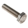 RS PRO Stainless Steel Hex Bolt M10 x 40 mm DIN 933 A4 Type 316 190-383