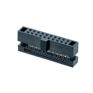 HARWIN 20-Way Female IDC Connector for Cable, 2 Row, 1A Current, 1.27mm Pitch, Shrouded, Crimp Termination M50-3301042