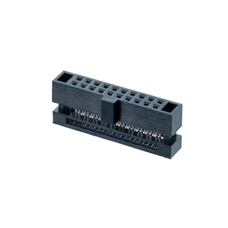 HARWIN 20-Way Female IDC Connector for Cable, 2 Row, 1A Current, 1.27mm Pitch, Shrouded, Crimp Termination M50-3301042