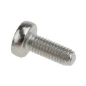 RS PRO Slot Pan Stainless Steel Machine Screw 8 mm M3 190-434