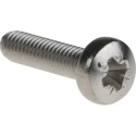 RS PRO Slot Pan Stainless Steel Machine Screw 12 mm M3 190-456
