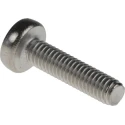 RS PRO Slot Pan Stainless Steel Machine Screw 12 mm M3 190-456